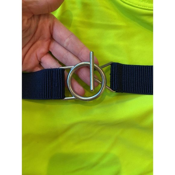 Aerie One Piece Swimsuit Belted Neon Green Summer Medium Demi Bra Bathing Suit - Picture 3 of 9